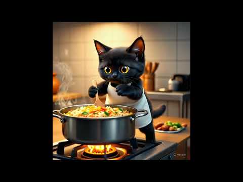 Meow's tasty treat!/ Meow का छोटा सा दावत" #ai #new #cutecatcartoon #hindicartoon #3danimation #yts