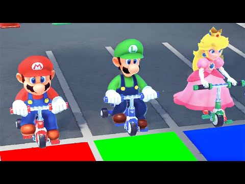 Super Mario Party Minigames - Mario Vs Luigi Vs Peach Vs Pom Pom (Master Difficulty)