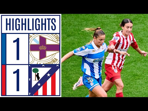 DEPORTIVO ABANCA 1 - 1 ATLÉTICO DE MADRID | RESUMEN LIGA F MOEVE