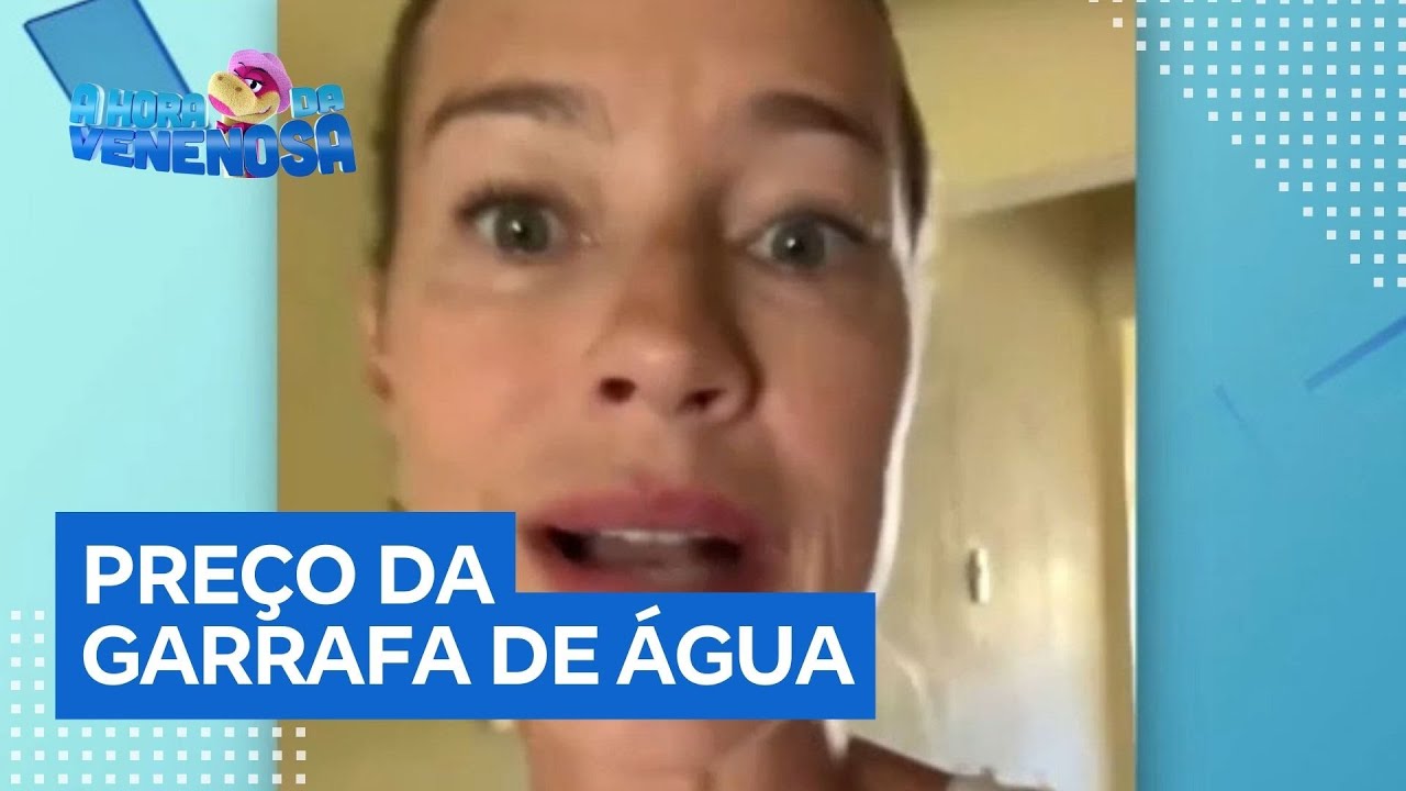 Luana Piovani reclama do preço da garrafa de água em Fernando de Noronha PE
