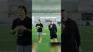 Horns down all weekend with how dialed this man is… #shorts #collegefootball #golf