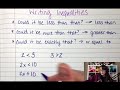 Decoding Words into Inequalities