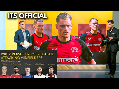 OFFICIAL : Florian Wirtz Joins Liverpool for ยฃ116M but How does he compare to Palmer, Bruno & others