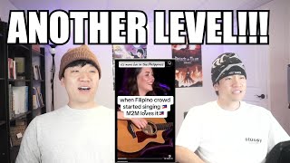 THIS IS ON ANOTHER LEVEL!!! (KOREANS FIRST TIME REACTING TO Filipino Crowds Singing in Concert)