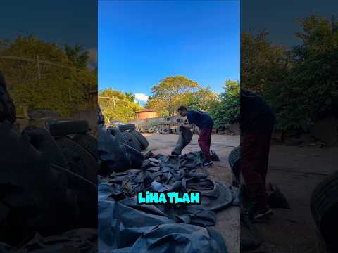 Mengubah ban menjadi tas 😱‼️
