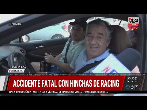 🚨 MINUTOS ANTES DEL SINIESTRO ENTREVISTARON A LOS HINCHAS DE RACING ACCIDENTADOS