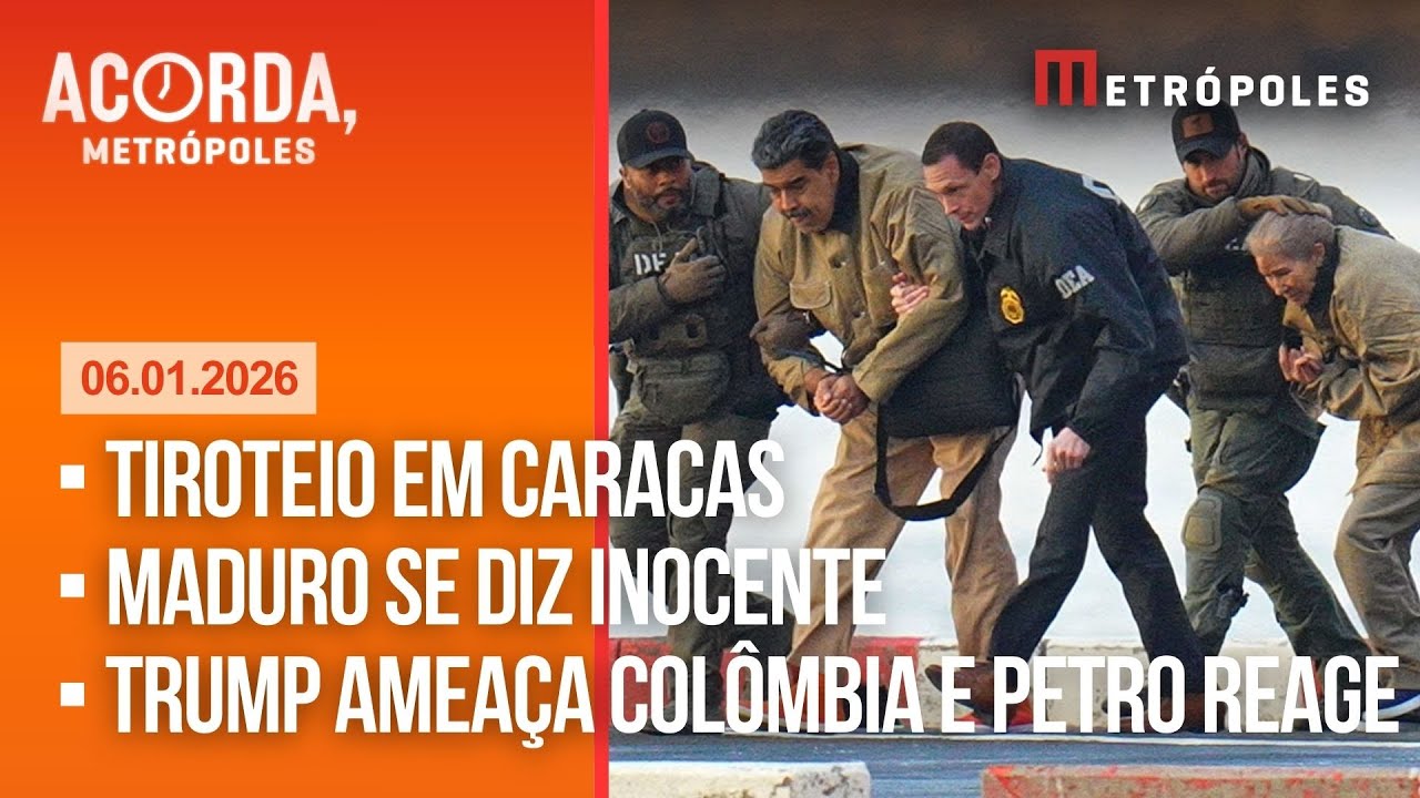 AO VIVO: tiroteio em Caracas / Maduro se diz inocente / Trump ameaça Colômbia e Petro reage