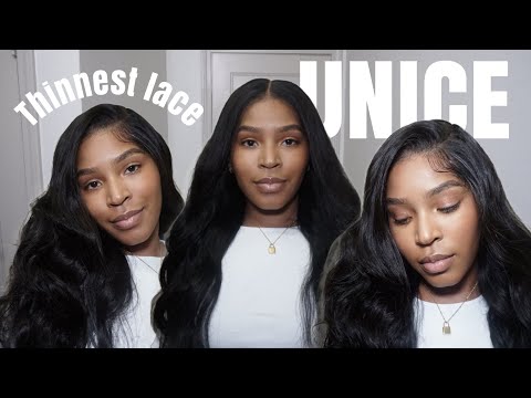 THE THINNEST LACE EVERRRRR! 5X5 BODYWAVE HD LACE WIG INSTALL | UNICE HAIR