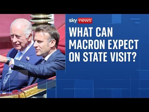 Royal family rolling out the red carpet for French president and his wife Brigitte