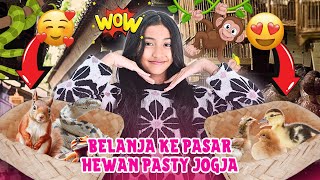 BELANJA KE PASAR HEWAN PASTY😍KIRA KIRA APA YANG MAU KITA BELI?🤔#vloganak #belanja #hewanlucu #viral