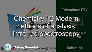 Chemistry 12 Modern methods of analysis:  Infra-red spectroscopy