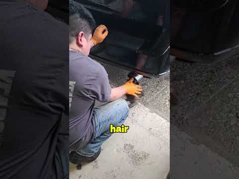 hair in a car muffler