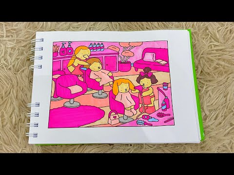 COLORINDO BOBBIE GOODS | PINTEI SALÃO TODO ROSA