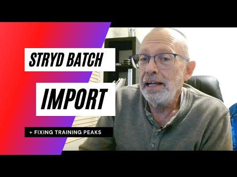 How to Batch Import from Runcline to Stryd Power Center (and fix a couple of Training Peaks files)