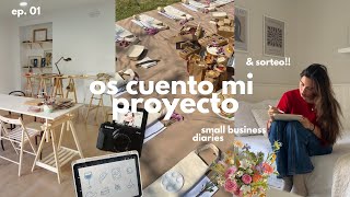 os cuento mi proyecto: diseñando juntas, SORTEO & más 🍒 small business diaries ep. 01