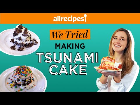 We Tried Making Miniature Tsunami Cakes | Cake Trends | We Tried It
