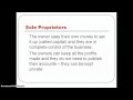 Partnerships and Sole Proprietorships Concepts