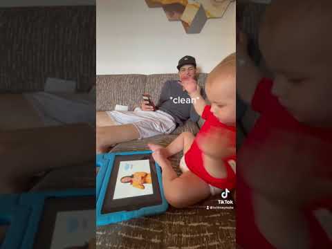 BABY USES ASL (American sign language)
