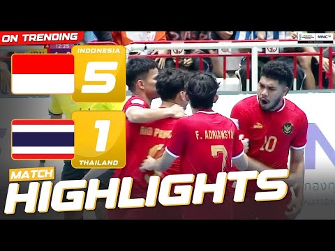 HIGHLIGHT! INDONESIA (5) Vs (1) THAILAND | ASEAN FUTSAL CHAMPIONSHIP 2024