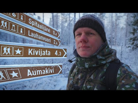 Retki Lauhanvuoren kansallispuistoon talvella | Jäänteitä muinaisesta maailmasta | -15°C yö ulkona