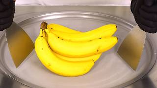 Banana - Ice Cream Rolls 🍌🍦 | ASMR