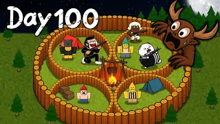 สร้างบ้านให้เด็ก 4 คน ภายใน 100 วัน🌲Roblox