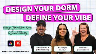Design Your Dorm Room & Social Identity with AI | Adobe Firefly & Express for Students