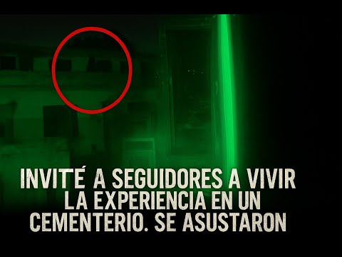Invité a seguidores a vivir la experiencia en un cementerio. Se asustaron