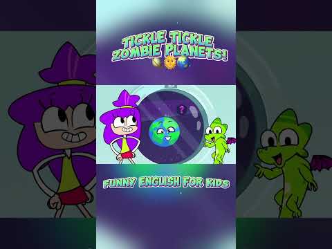 Tickle Tickle Zombie Planets🪐🌞🌏Funny English for Kids! #animation #baby #kids