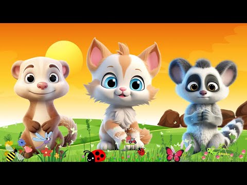 A Relaxing Compilation of Cute Little Farm Animal Sounds - Kitten, Otter, Lemur