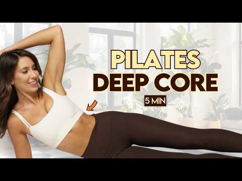 5 Min Pilates Core & Abs  | Workout at Home | No equipment needed