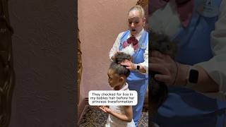 Wow. They checked for lice in her hair but stay tuned for a magical princess transformation
