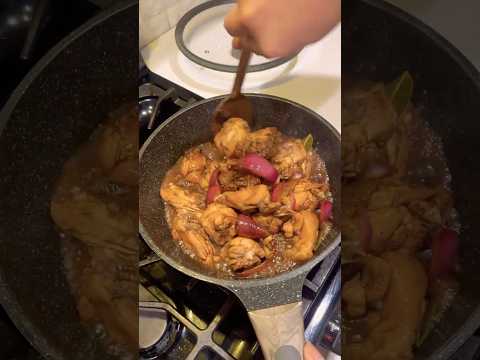 Adobong Manok | Chicken Adobo for Breakfast | #foodie #filipinofood #pinoyfood #shorts