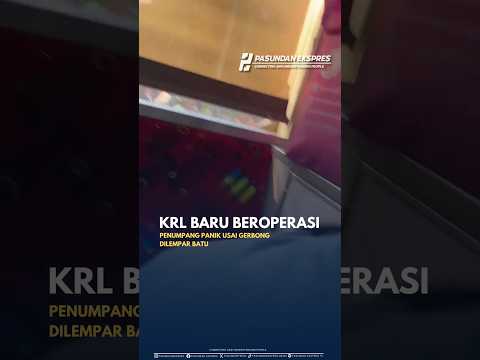 KRL Palmerah-Tanah Abang Diduga Dilempar Benda Keras #viral #shorts #palmerah #tanahabang #krl