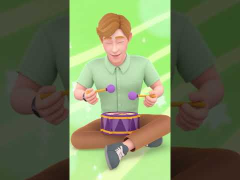 我是音樂家 🥁 I Am the Music Man | 貝貝彬 繁體中文 兒歌頻道  #bebefinn #shorts