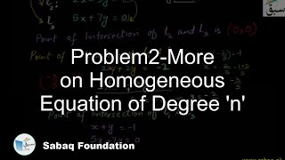 Problem2-More on Homogeneous Equation of Degree 'n'
