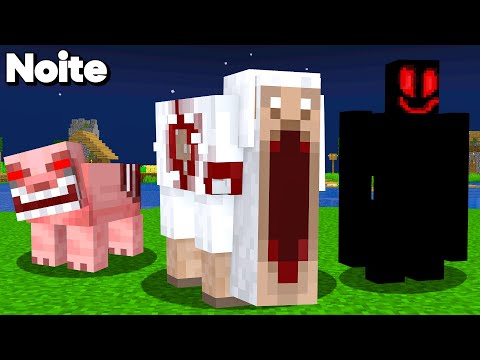 Testando Mobs assustadores do Minecraft que são realmente reais O FILME