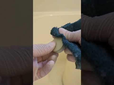 バスタブ排水栓の操作ボタンをキレイにするには？