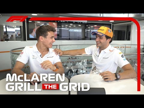 McLaren's Carlos Sainz and Lando Norris! | Grill The Grid 2019