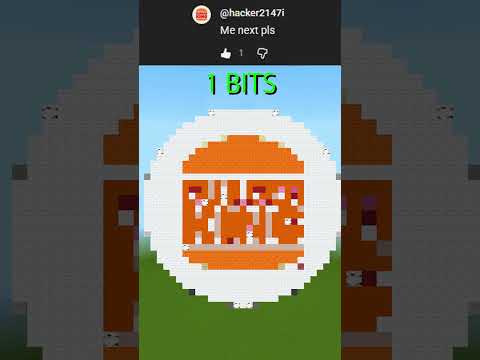 My Subscriber Satisfying Pixel Art in Minecraft! 430 #effectking #shorts #gaming #minecraft