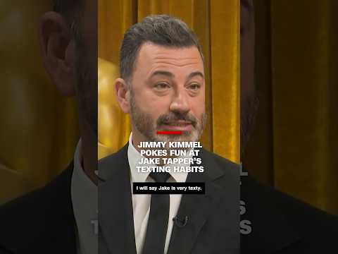 Jimmy Kimmel pokes fun at Jake Tapper’s texting habits
