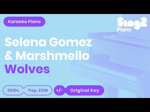 Wolves (Piano Karaoke Instrumentals) Selena Gomez & Marshmello