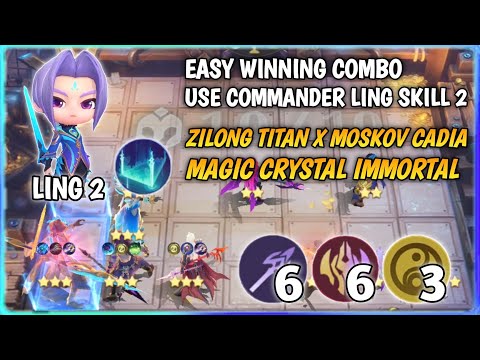 HYPER ZILONG TITAN MODE MAGIC CRYSTAL IMMORTAL MAGIC CHESS MOBILE LEGENDS GAMEPLAY LING SKILL 2