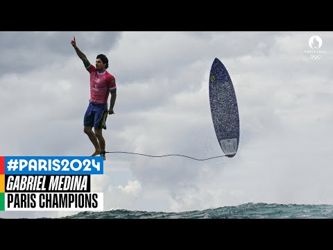 Gabriel Medina with the highest wave score in Olympic history ✨🏄‍♂️| Paris Champions