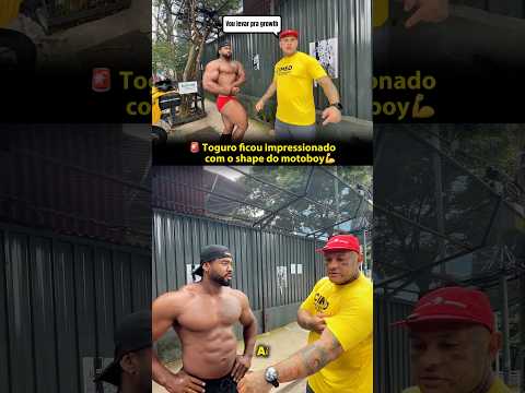 Motoboy impressionou com seu shape💪 #toguro #maromba #motoboy #viraliza
