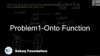 Problem on Onto Function