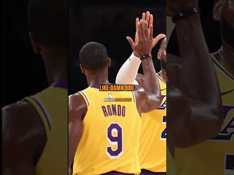 Rajon Rondo talks about playing with the LAKERS #shorts #nba