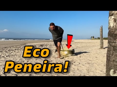 Caçada ecológica na praia encontramos joias!