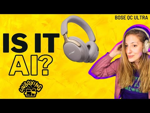 Thumbnail for Unboxing Bose QuietComfort / QC Ultra. Is Active Noise Cancellation AI? (Sandstone color)