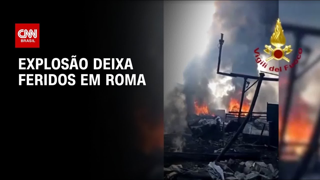 Explosão em posto de gasolina deixa 27 feridos em Roma | LIVE CNN